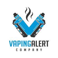 Logo-Design für elektrische Vape und Öl vektor