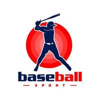 sport baseball logotyp design vektor