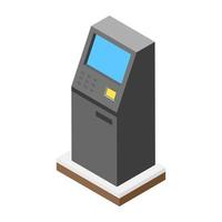 trendige Geldautomatenkonzepte vektor