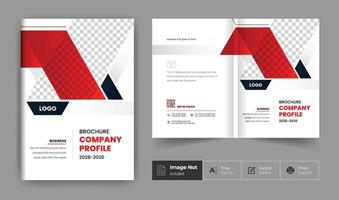företags abstrakt broschyr försättsblad årsrapport bokomslag företagsprofil design färgglada modern mall vektor