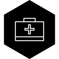 första hjälpen box icon design vektor