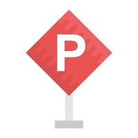 Parkplatz-Schild-Konzepte vektor