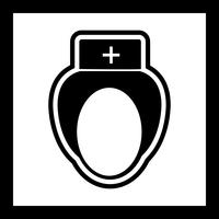 Sjuksköterska Icon Design vektor