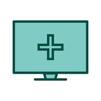 Online Medical Help Icon Design vektor