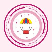 Air Balloon Icon Design vektor