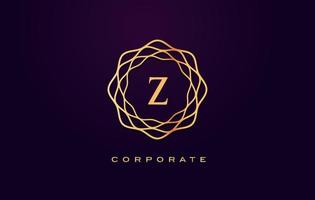 z Luxus-Logo. Monogramm-Buchstaben-Design-Vektor vektor