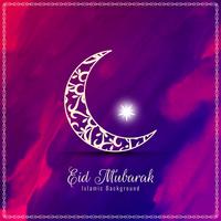 Abstrakt Eid Mubarak religiös bakgrund vektor