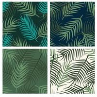 tropiska palmblad seamless mönster vektor