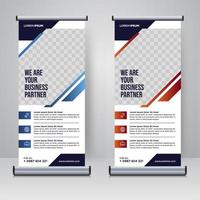 Corporate Rollup- oder X-Banner-Designvorlage vektor