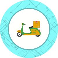 Leverans Motorcykel Icon Design vektor