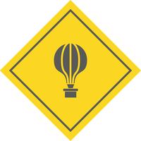 Luftballon-Ikonendesign vektor