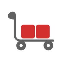 Trolley-Icon-Design vektor