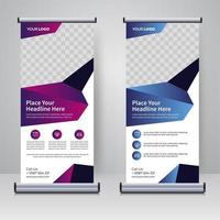 Corporate Rollup- oder X-Banner-Designvorlage vektor