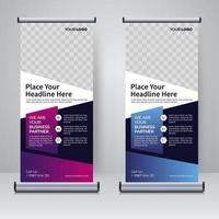 Corporate Rollup- oder X-Banner-Designvorlage vektor