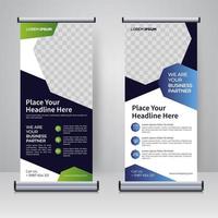 Corporate Rollup- oder X-Banner-Designvorlage vektor