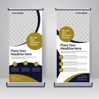 Corporate Rollup- oder X-Banner-Designvorlage vektor