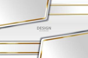 Gold Banner abstrakte Vektor Hintergrundbrett für Text- und Nachrichtendesign modern. Vektor-Illustration