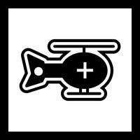 Hubschrauber-Icon-Design vektor