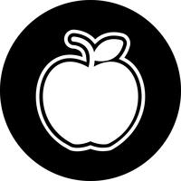 Apfel-Icon-Design vektor
