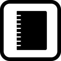 Spiral Notizbuch Icon Design vektor