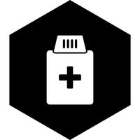 Medizin-Flaschen-Icon-Design vektor