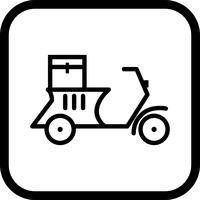 Leverans Motorcykel Icon Design vektor