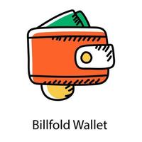 pengar plånbok ikon design redigerbar vektor av billfold plånbok