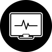 EKG-Icon-Design vektor