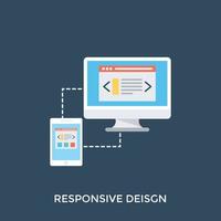 responsive Designkonzepte vektor