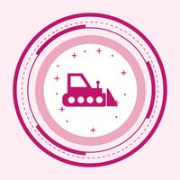 Bulldozer-Icon-Design vektor