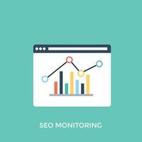 SEO-Monitoring-Konzepte vektor