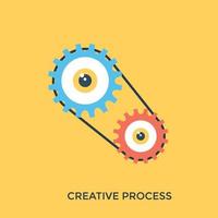 kreative Prozesskonzepte vektor
