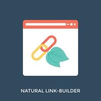 natürlicher Linkbuilder vektor