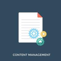 Content-Management-Konzepte vektor