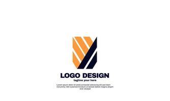 lager vektor abstrakt bästa kraftfulla geometriska företag logotyp design vektor färgglada