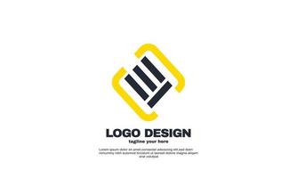 Lager Vektor abstrakte Rechteck Vektor-Design-Elemente Ihre Marke Unternehmen Business-Logo-Design-Vorlage