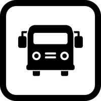 Skolbuss Icon Design vektor