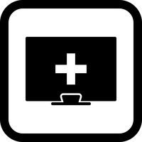 Online Medical Help Icon Design vektor