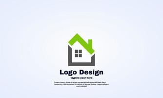 vektor fastigheter disposition logo design hem hus