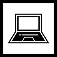 Laptop-Ikonendesign vektor