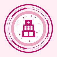 Krankenhaus-Icon-Design vektor