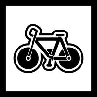 Cykel Icon Design vektor