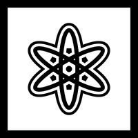 atom ikon design vektor