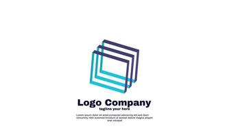 lager vektor kub kreativa företag varumärke företagets logotyp design vektor