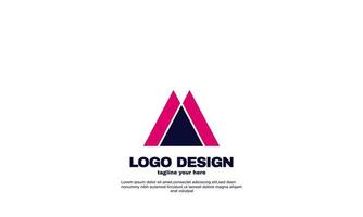 stock vektor kreatives firmenunternehmen einfache idee design dreieck logo element marke identität design vorlage bunt