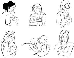 braestfeeding illustration design vektor