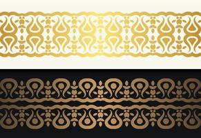 elegante goldene ornamentale rahmenschablone vektor