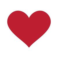 Herzsymbol für Romantik und Liebe vektor