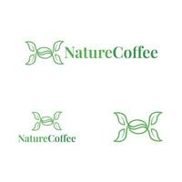 Buchstabe h Naturkaffee vektor
