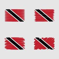 Sammlungsflagge von Trinidad und Tobago vektor